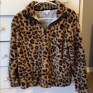 Cheetah pullover